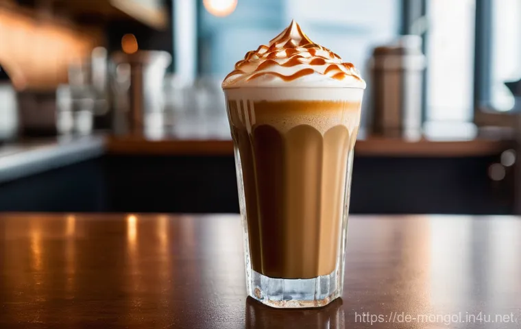 몽골 커피 문화 - **Prompt:** A vibrant and bustling coffee shop in Ulaanbaatar, capturing the city's cosmopolitan ene...