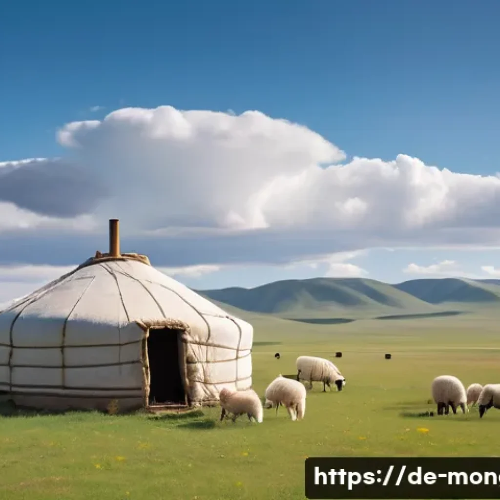 몽골 대초원의 사계절 - **Prompt 1: Spring Awakening in the Mongolian Steppe**
"A panoramic view of the Mongolian steppe...