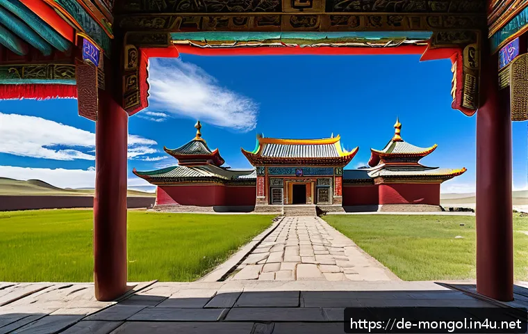 몽골의 주요 기념비 - A panoramic view of the ancient Erdene Zuu Monastery in Mongolia during late spring, showcasing its ...